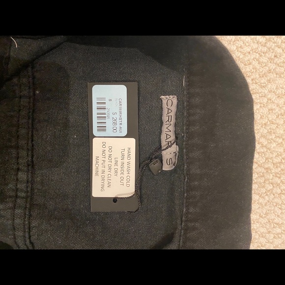 Carmar: Black Jean Jacket w/ Silver Stars - Picture 4 of 5